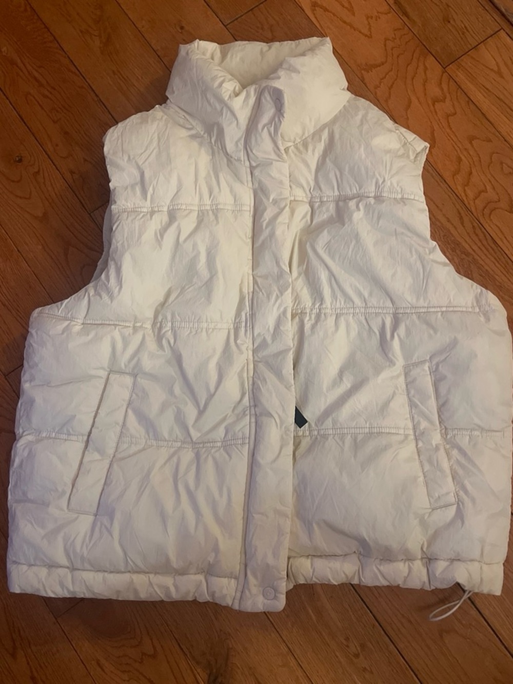 Old Navy White Puffer Vest for Women